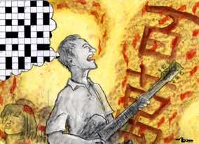 Illustratie song van XTC voor musicmagazine HEAVEN